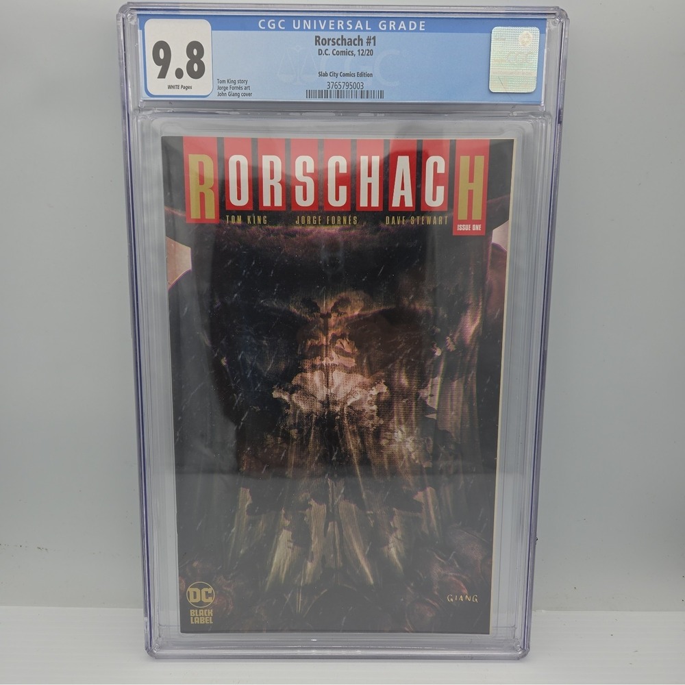 Rorschach 1 CGC 9.8 Slab City Comics John Giang Cover Variant 2020 DC Comics